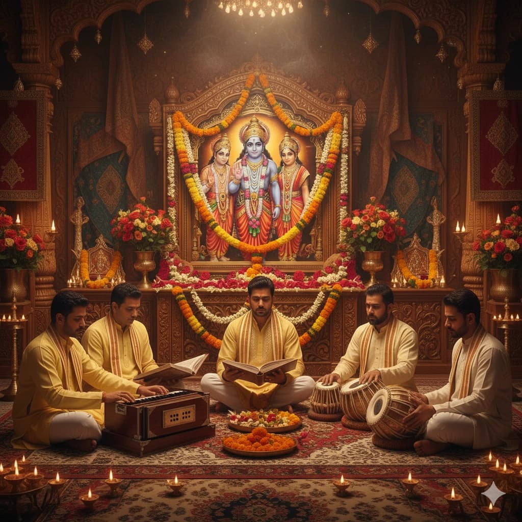 Traditional Hindu pooja service: Akhand Ramayan Path performed by experienced pandit in Pune, India