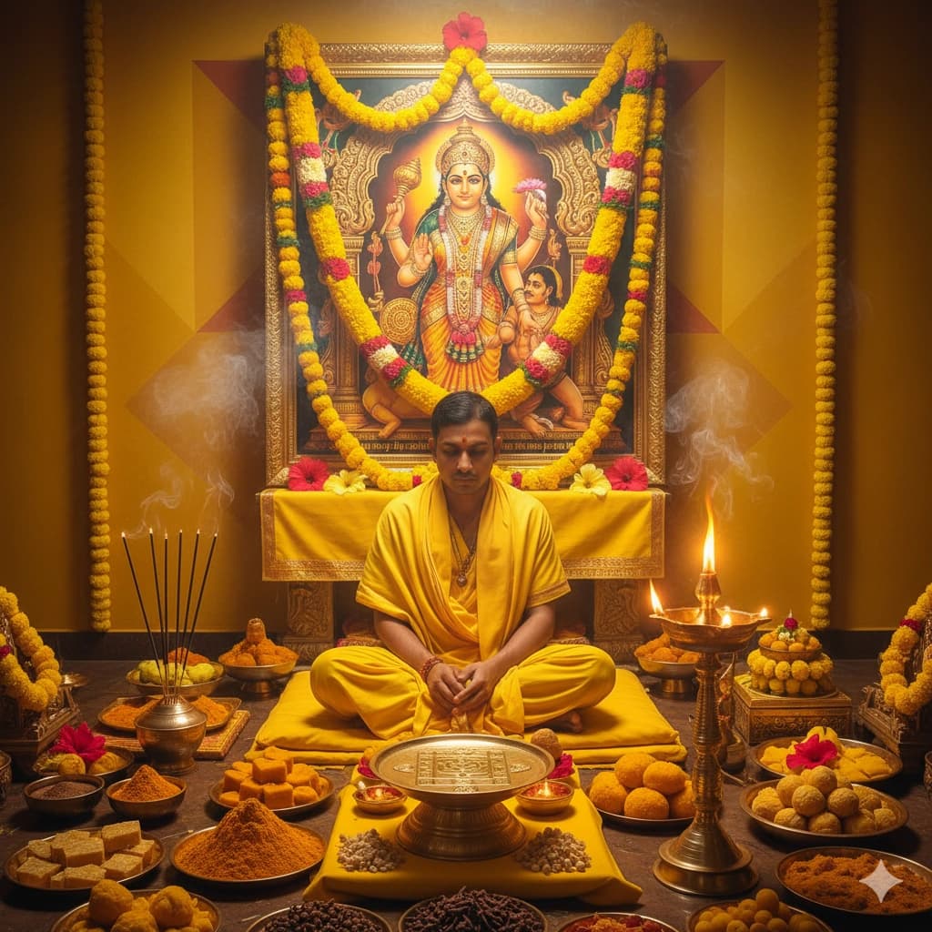 Traditional Hindu pooja service: Baglamukhi Puja performed by experienced pandit in Pune, India