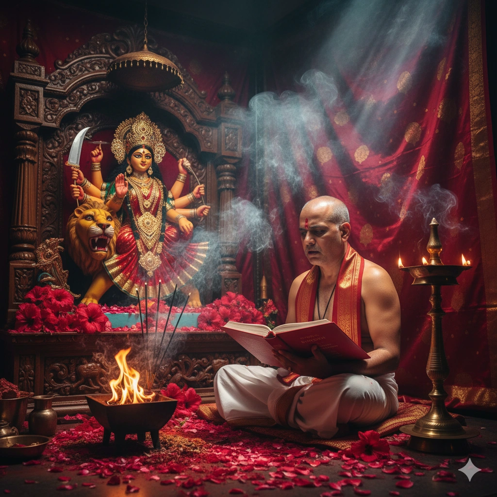 Experienced pandit performing Nav Chandi & Chandi Path pooja in Pune